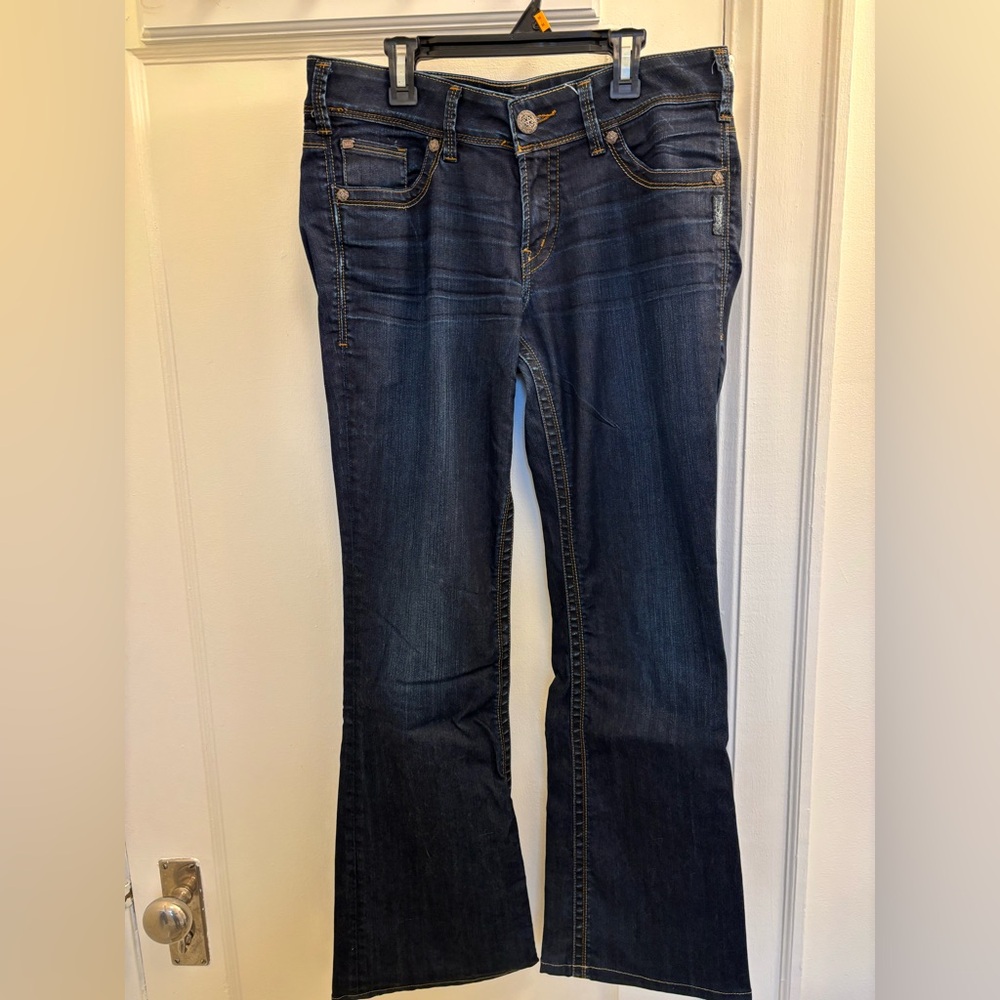 Silver Jeans Dark Indigo Women's Flare Jeans